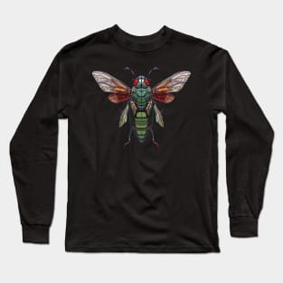 Cicada drawing Long Sleeve T-Shirt